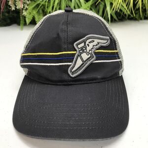 Goodyear Hat Cap Strap Back Black Gray Trucker Mesh Embroidered Patch Mens Tire